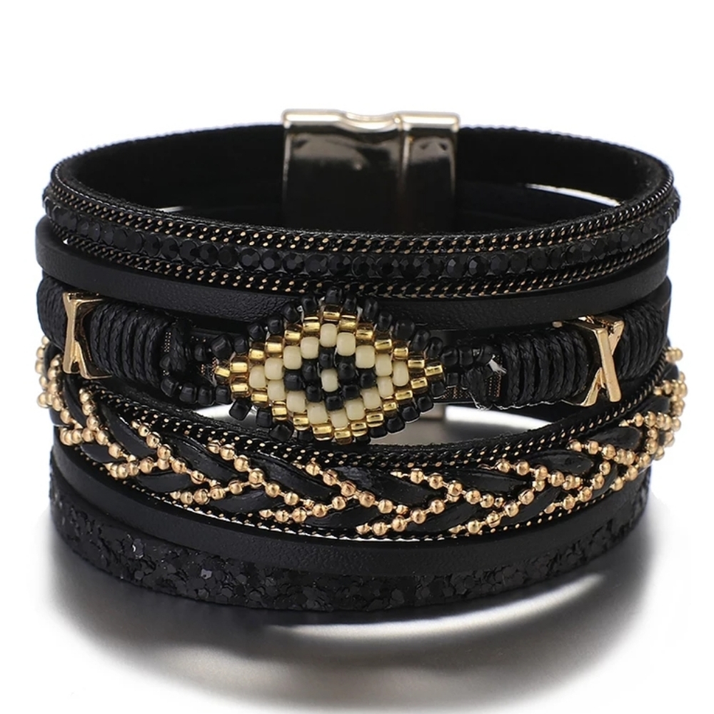 NEW - Women' Evil Eye Cuff Bracelet